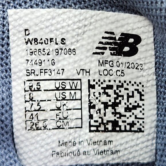 New Balance Fresh Foam X 840 V1 Womens Running Shoes Sneakers Size 9.5 Wide - Picture 9 of 9